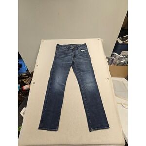 American Eagle Original Straight Airflex+ Dark Wash Mens Jeans 34x32 Indigo Blue